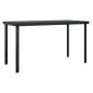 Preview: 5-tlg. Garten-Essgruppe mit Kissen Schwarz Poly Rattan
