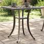 Preview: ARDEBO.de - Gartentisch Bronzen 53x53x53 cm Aluminiumguss
