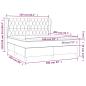 Preview: Boxspringbett mit Matratze Creme 160x200 cm Stoff