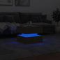 Preview: Couchtisch mit LED-Leuchten Sonoma-Eiche 50x50x40 cm