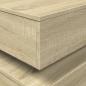 Preview: Couchtisch mit LED-Leuchten Sonoma-Eiche 50x50x40 cm
