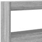 Preview: LED-Kopfteil mit Ablage Grau Sonoma 180x17x102 cm