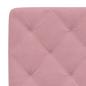 Preview: Bettgestell mit Kopfteil Rosa 90x190 cm Samt