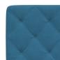 Preview: Bettgestell mit Kopfteil Blau 80x200 cm Samt