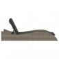 Preview: Sonnenliege mit Auflage Grau 60x205x73 cm Poly Rattan