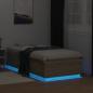 Preview: Bettgestell mit LED Sonoma-Eiche 75x190 cm Holzwerkstoff