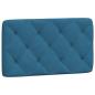 Preview: Bett mit Matratze Blau 80x200 cm Samt