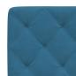 Preview: Bett mit Matratze Blau 90x190 cm Samt
