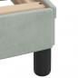 Preview: Bett mit Matratze Hellgrau 180x200 cm Samt