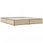 Preview: Bettgestell Sonoma-Eiche 180x200 cm Holzwerkstoff und Metall