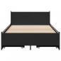 Preview: Bettgestell mit Schubladen Schwarz 75x190 cm Holzwerkstoff
