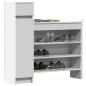 Preview: Schuhschrank Weiß 100,5x28x100 cm Holzwerkstoff