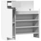 Preview: Schuhschrank Weiß 100,5x28x100 cm Holzwerkstoff