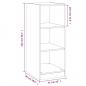 Preview: Kleiderschrank Braun Eichen-Optik 48x41x102 cm Holzwerkstoff