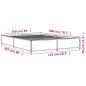Preview: Bettgestell Schwarz 150x200 cm Holzwerkstoff und Metall