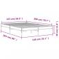 Preview: Bettgestell Schwarz 140x200 cm Holzwerkstoff und Metall