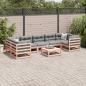 Preview: 8-tlg. Garten-Sofagarnitur mit Kissen Massivholz Douglasie