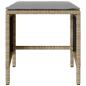 Preview: 4-tlg. Garten-Sofagarnitur mit Kissen Beige Poly Rattan