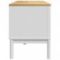 Preview: TV-Schrank FLORO Weiß 114x43x55 cm Massivholz Kiefer