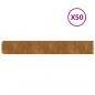Preview: Rasenkanten 50 Stk. 15x103 cm Flexibel Cortenstahl