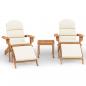 Preview: 3-tlg. Garten-Lounge-Set Adirondack Massivholz Akazie