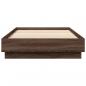 Preview: Bettgestell Braun Eichen-Optik 100x200 cm Holzwerkstoff