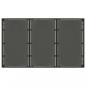 Preview: Gartentisch mit Glasplatte Schwarz 150x90x75 cm Poly Rattan