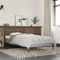 Preview: ARDEBO.de - Bettgestell Grau Sonoma 90x200 cm Holzwerkstoff und Metall
