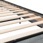 Preview: Bettgestell Grau Sonoma 90x200 cm Holzwerkstoff und Metall