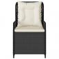 Preview: Gartensessel 2 Stk. Verstellbar Schwarz Poly Rattan