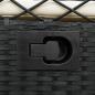 Preview: Gartensessel 2 Stk. Verstellbar Schwarz Poly Rattan