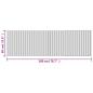 Preview: Teppich Rechteckig Braun 60x200 cm Bambus