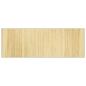 Preview: Teppich Rechteckig Hell Natur 70x200 cm Bambus