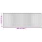 Preview: Teppich Rechteckig Hell Natur 70x200 cm Bambus