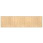 Preview: Teppich Rechteckig Hell Natur 80x300 cm Bambus