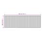 Preview: Teppich Rechteckig Schwarz 100x300 cm Bambus