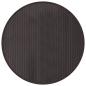 Preview: Teppich Rund Dunkelbraun 80 cm Bambus