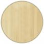 Preview: ARDEBO.de - Teppich Rund Hell Natur 80 cm Bambus