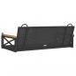 Preview: Hängebank Schwarz 109x62x40 cm Poly Rattan