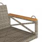 Preview: Hängesessel Grau 63x62x40 cm Poly Rattan