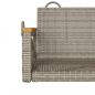 Preview: Hängesessel Grau 63x62x40 cm Poly Rattan