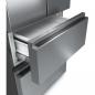 Preview: Hisense RF632N4WIE Side-by-Side Kombination, 70cm breit, 485L, NoFrost, CrispZone, Wasserspender, Wassertank, Eiswürfelbehälter, SuperCool, Edelstahloptik