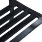 Preview: Gartenbank Schwarz 120 cm Stahl