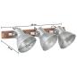 Preview: Wandlampe Industriestil Silbern 65x25 cm E27