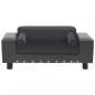 Preview: Hundesofa Dunkelgrau 81x43x31 cm Plüsch und Kunstleder