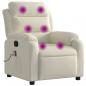 Preview: Massagesessel Creme Samt