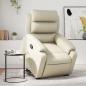 Preview: ARDEBO.de - Relaxsessel mit Aufstehhilfe Creme Kunstleder