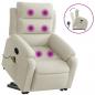 Preview: Massagesessel mit Aufstehhilfe Creme Samt
