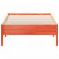 Preview: Massivholzbett ohne Matratze Wachsbraun 90x190 cm Kiefernholz