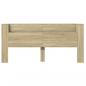 Preview: LED-Kopfteil mit Ablagen Sonoma-Eiche 220x16,5x103,5 cm